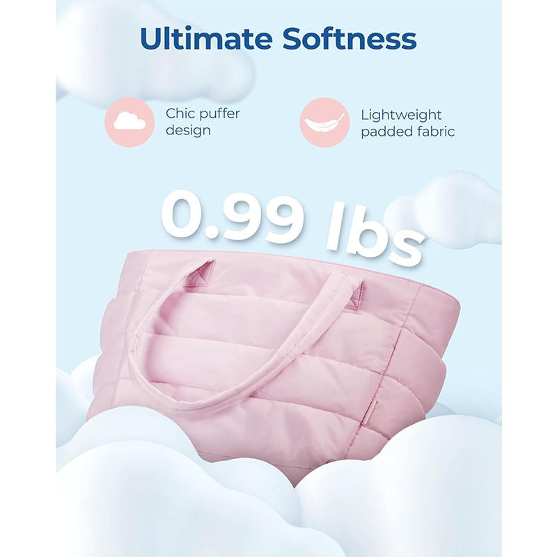 Jolivol Cloud Puffer Tote Bags- Lightweight Quilted Everyday Bag
