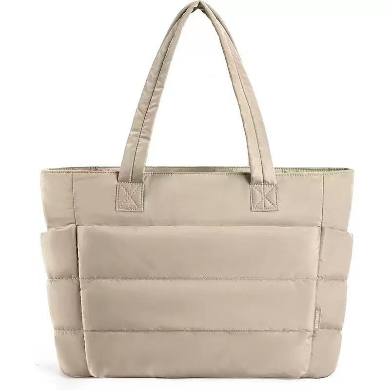 Jolivol Cloud Puffer Tote Bags- Lightweight Quilted Everyday Bag